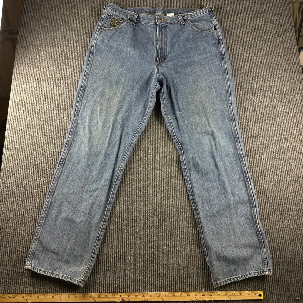 Cinch Green Label Mens 38x34 Medium Wash Straight Leg Western Jeans MB90530001